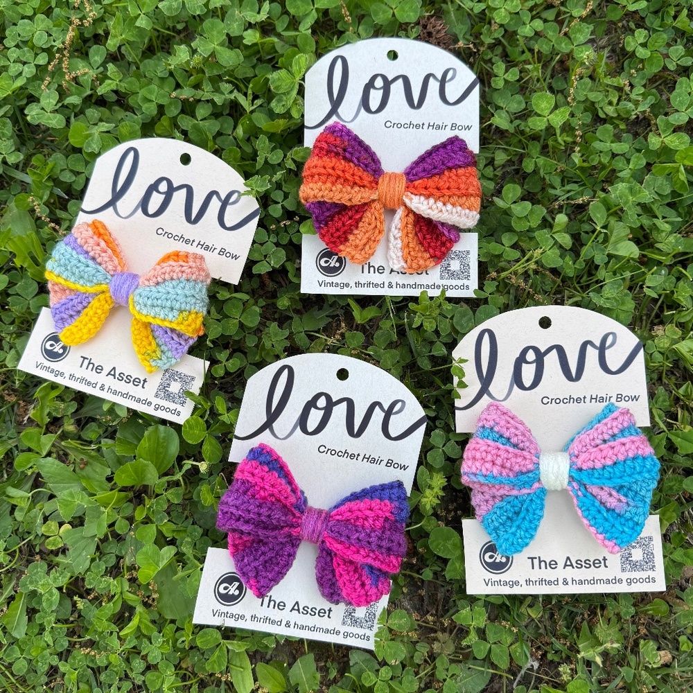 Pride Handmade Crochet Hair Bows